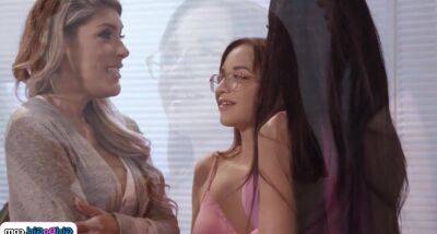 Teen faps on big tits stepmother and mama teacher tribbing on badgirlnextdoor.com