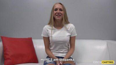 Casting of 20 yrs aged young blonde goes slippery - Czech Republic on badgirlnextdoor.com