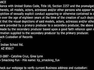 Gina Lynn stepsister Catalina Cruz licked sweet honey from her pussy on badgirlnextdoor.com