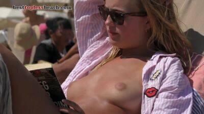 Nice girls Topless Beach Voyeur Public on badgirlnextdoor.com