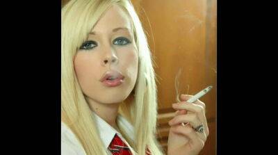 Attractive Blonde Smoker on badgirlnextdoor.com