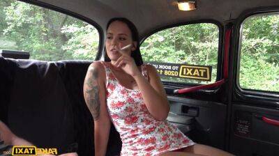 Naughty breasty hispanic babe Jennifer Mendez likes to smoke before sex on badgirlnextdoor.com
