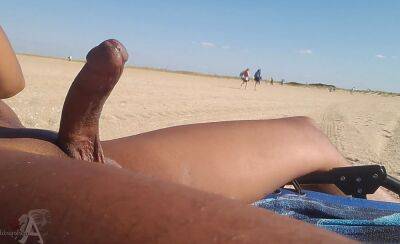 Nude beach huge cock cums while people watch for 5 minutes - PureSexMatch. on badgirlnextdoor.com