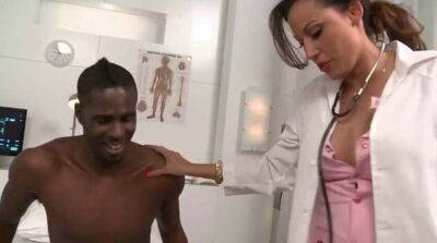 Black Patient Sticks His Long Black Cock In Nurse’s Cunt - Usa on badgirlnextdoor.com