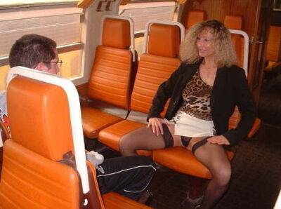 Virgin boy and amateur milf in train - France on badgirlnextdoor.com