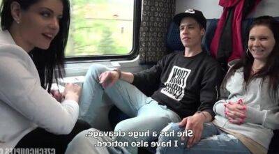 Slovakian teenagers fuck on the train on badgirlnextdoor.com