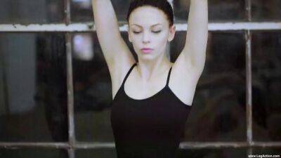 Flexible ballerina dancers Ashley Stone and Jenna J. Ross have sex on badgirlnextdoor.com