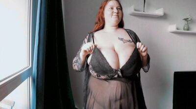 Fat Freak Mom Shows Enormous Tits on badgirlnextdoor.com