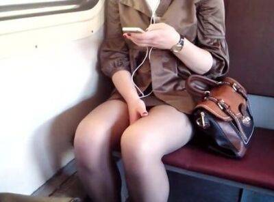 Amateur Girl in the train goes to the exams on badgirlnextdoor.com