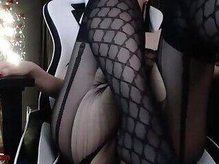 Horny camgirl in tights shows her body on badgirlnextdoor.com