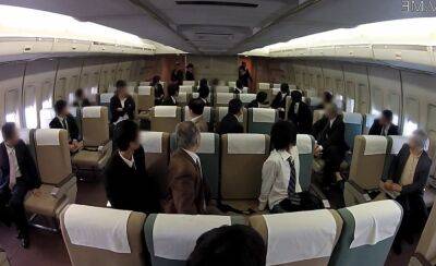 Japanese stewardesses seduce their horny passenger on the plane - Japan on badgirlnextdoor.com