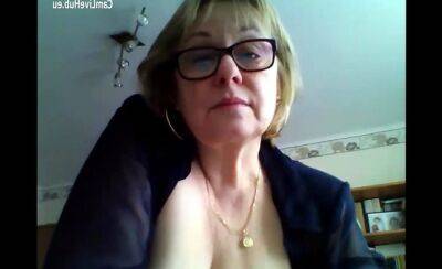 Busty granny shows her stuff on webcam solo on badgirlnextdoor.com
