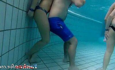 Girsl underwater at pool amateur on badgirlnextdoor.com