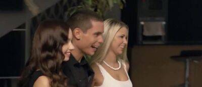 Two swinging blonde chicks and their partners gathered for a passionate foursome on badgirlnextdoor.com