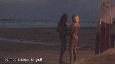 My wife's first time with another woman on the beach - Brazil on badgirlnextdoor.com