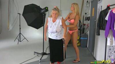 Old and young lesbians go wild after photo session on badgirlnextdoor.com