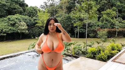 Big Boobs huge areolas horny bikini babe Kim Velez - Colombia on badgirlnextdoor.com