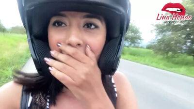 I masturbate in public on a motorcycle - India on badgirlnextdoor.com